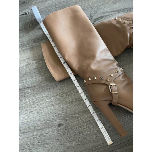 VALENTINO Tan Rockstud Accents Leather Boots Size 36EUR - Picture 15 of 16